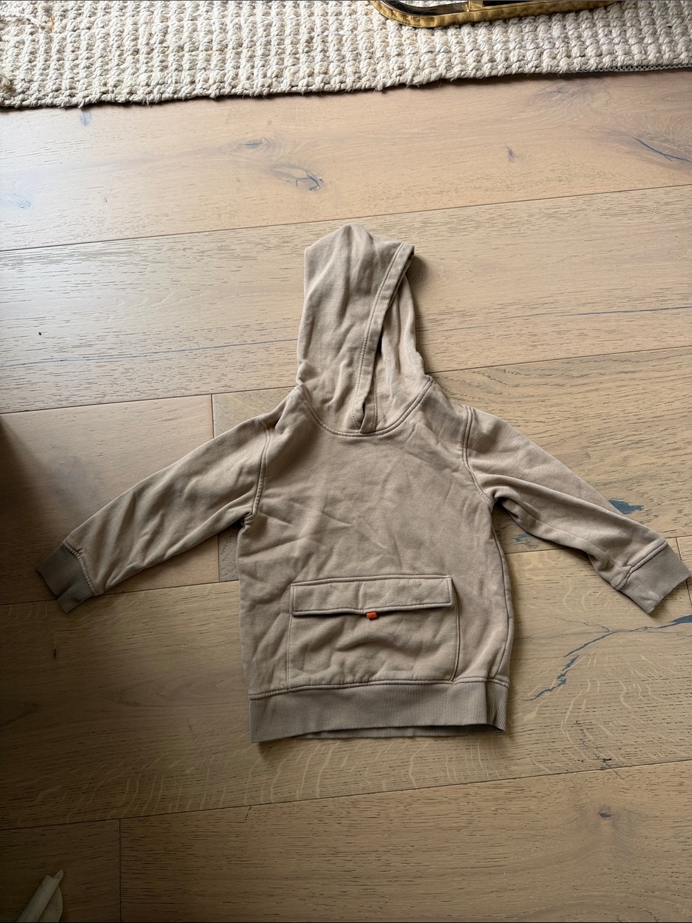 Old Navy Kids Hooded Pullover Sweatshirt in Tan
